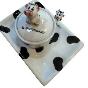 Black and White Cow Pattern Dinnerware Set